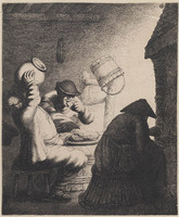 KG 04025
<br/>
Zintuigen: de smaak
<br/>
<em>Vliet, Johannes Gillisz. van (ca. 1600/1610-1668)</em>